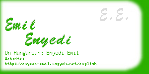 emil enyedi business card